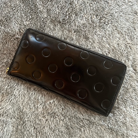 Comme des Garçons Dot Embossed Long Zipped Wallet - Picture 3 of 7